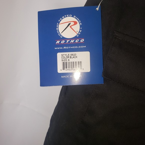 ROTHCO EMT PANTS BLACK SIZE 8 NEW WITH TAGS - Picture 6 of 10